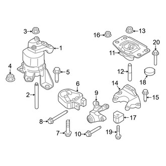 Ford OE - Engine / Transaxle - Engine & Transmission Mounting (2.5L)