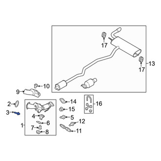 Ford OE - Liftgate Trim Scuff Plate Screw