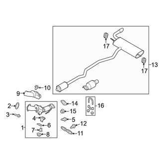 Ford OE - Exhaust System - Exhaust Components (1.5L)