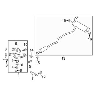 Ford OE - Exhaust System - Exhaust Components (1.6L Automatic Tr)