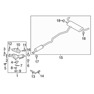 Ford OE - Catalytic Converter Stud