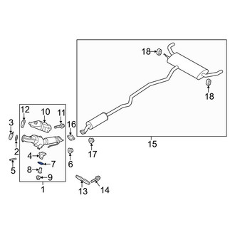 Ford OE - Catalytic Converter Bracket