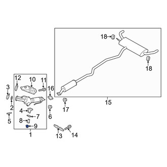 Ford OE - Catalytic Converter Nut