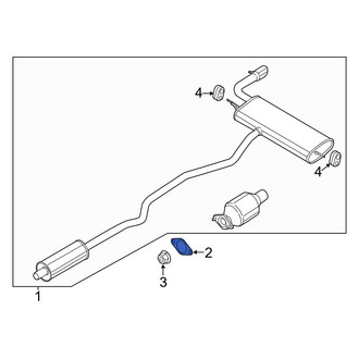 Ford OE - Center Catalytic Converter Gasket