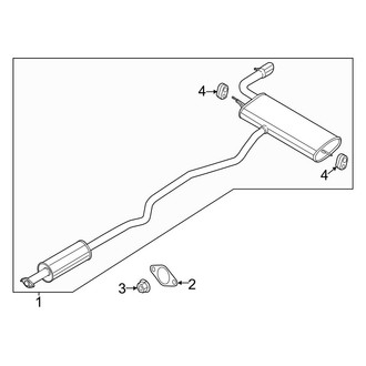 Ford OE - Exhaust System - Exhaust Components (2.5L)