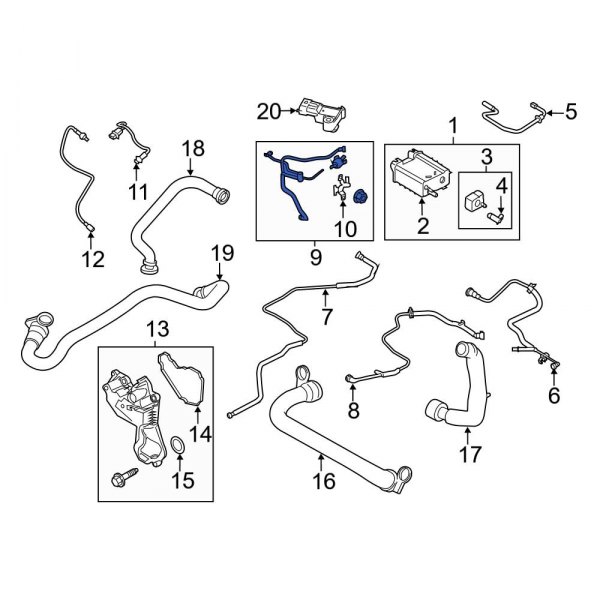 Ford OE GG9Z9D289F - Evaporative Emissions System Lines