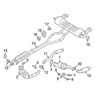 Ford OE - Exhaust System - Exhaust Components (2.7L)