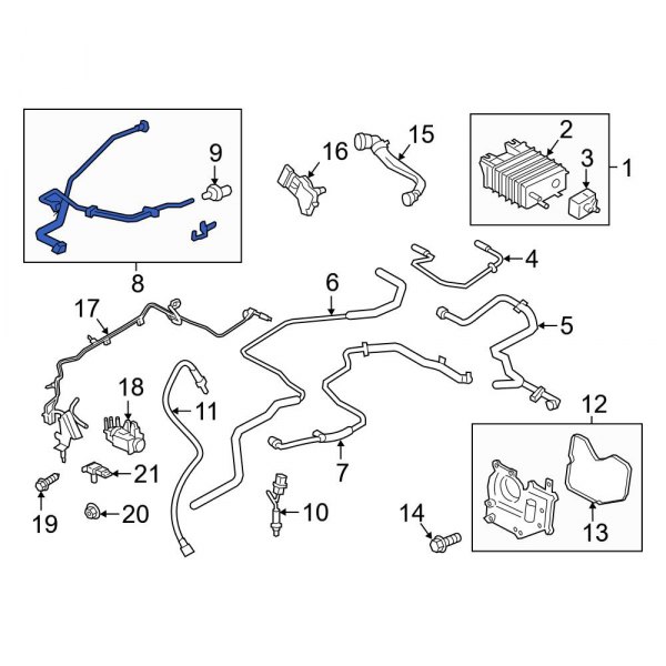 Ford OE DG9Z9D289P Evaporative Emissions System Lines