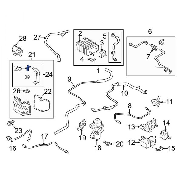Ford OE 8S4Z6A666A - PCV Valve