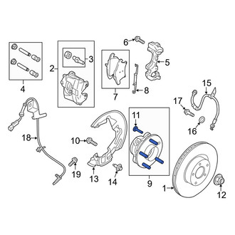 Ford OE - Rear Wheel Lug Stud