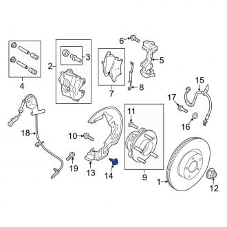 Ford OE - Brake Dust Shield Bolt