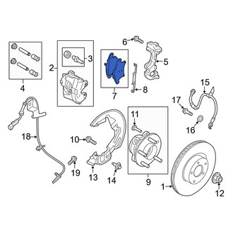 Ford OE - Front Disc Brake Pad Set