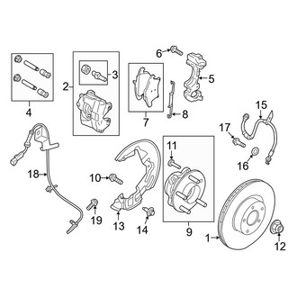 Ford OE - Front Suspension - Brake Components (Sport)