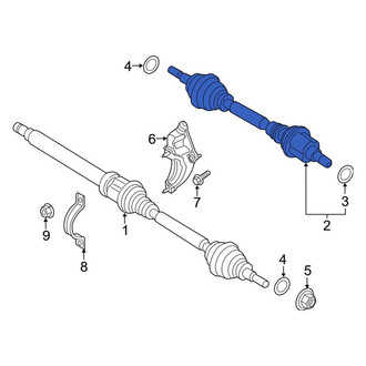 Ford OE - Front Left CV Axle Assembly