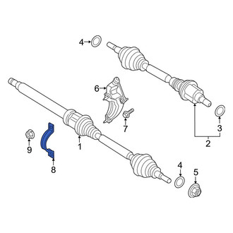Ford OE - CV Axle Shaft Carrier Bearing Clamp