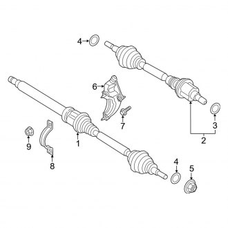 2016 Ford Fusion Oem Driveline Axle Parts Hubs Carid Com