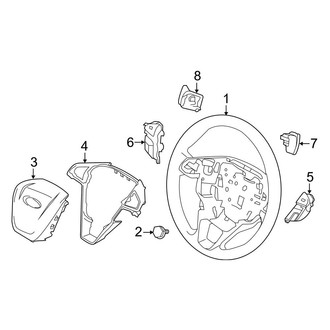Ford OE - Steering Wheel & Trim (W/O Heat)