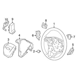Ford OE - Steering Wheel & Trim (With Heat)