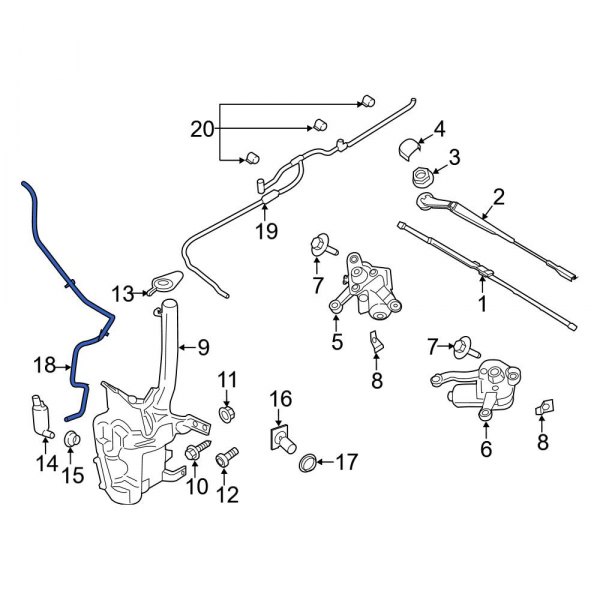 Windshield Washer Hose