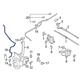 Ford OE - Front Windshield Washer Hose