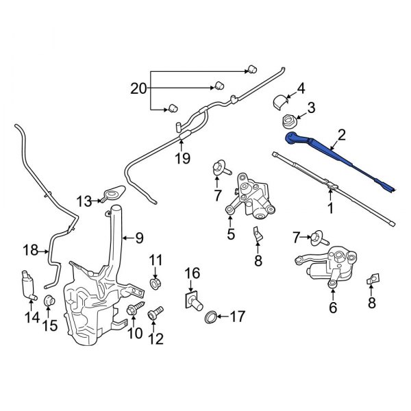 Windshield Wiper Arm