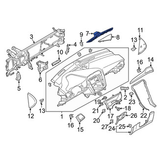 Ford OE - Front Windshield Defroster Nozzle