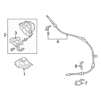 Ford OE - Console - Shifter Housing