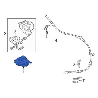 Ford OE - Automatic Transmission Shift Cover Plate