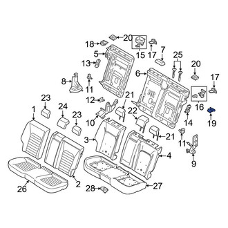 Ford OE - Rear Left Folding Seat Latch Release Handle