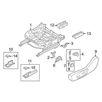 Ford OE - Seats & Tracks - Tracks & Components (Driver Seat, Manual Seat)