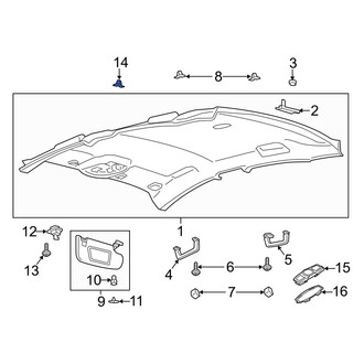 Ford OE - Headliner Nut