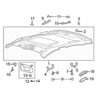 Ford OE - Sun Visor Cap