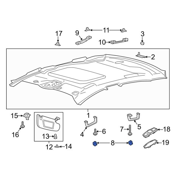 Interior Grab Bar Cap