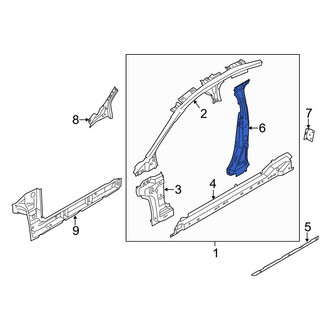 Ford OE - Left Body B-Pillar Reinforcement
