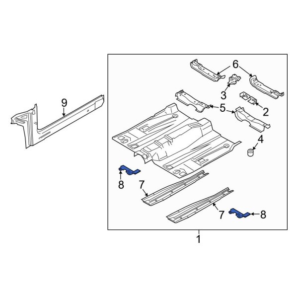 Floor Side Rail Reinforcement