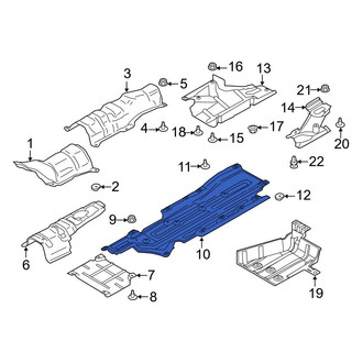 Ford OE - Front Left Floor Pan Splash Shield