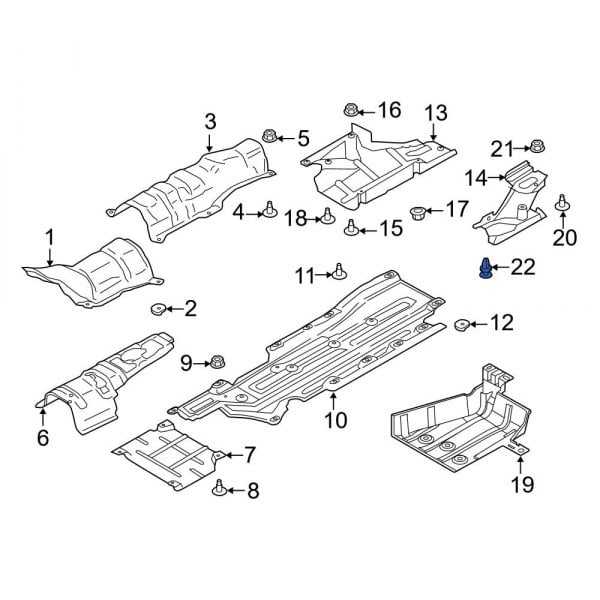 Floor Pan Heat Shield Rivet