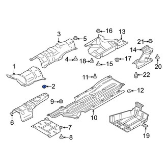 Ford OE - Front Floor Pan Heat Shield Clip