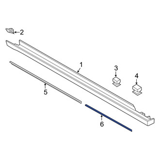 Ford OE - Rear Rocker Panel Molding Seal
