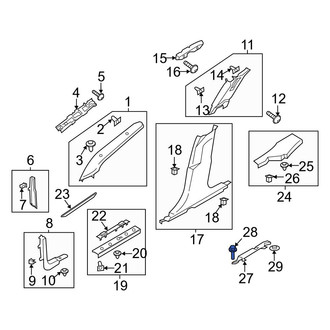 Ford OE - Door Sill Plate Bolt