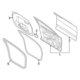 Ford OE - Front Door - Door & Components (Energi Titanium / S / S Hybrid / SE / SE Hybrid / Titanium / Titanium Hybrid)