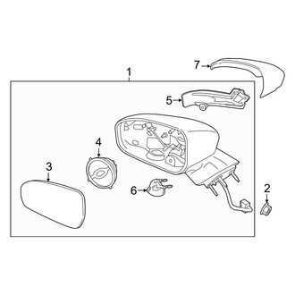 Ford OE - Front Door - Outside Mirrors (With Signal Lamp, W/O Blind Spot Detection)