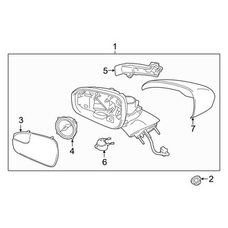 Ford OE - Front Door - Outside Mirrors (With Signal Lamp, Electrochromatic)