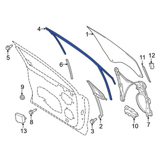 Ford OE - Front Left Window Channel