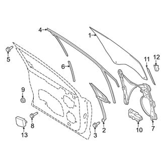 Ford OE - Front Door - Glass & Hardware