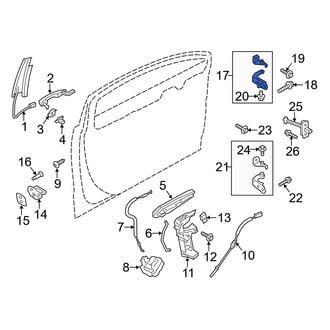 Ford OE - Front Left Upper Door Hinge