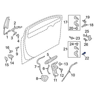 Ford OE - Lower Door Hinge Bolt