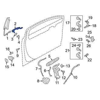 Ford OE - Rear Left Outer Exterior Door Handle