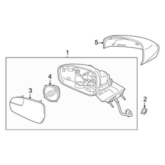 Ford OE - Front Door - Outside Mirrors (W/O Signal Lamp, With Heat)