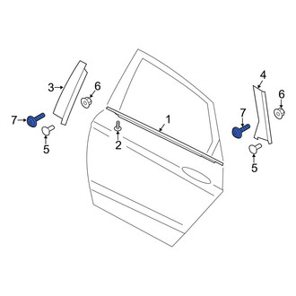 Ford OE - Quarter Panel Splash Shield Rivet